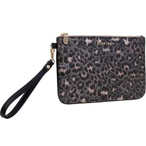 Ellen Tracy Animal Print Wristlet Clutch